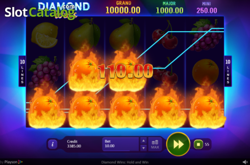 Οθόνη5. Diamond Wins Κουλοχέρης