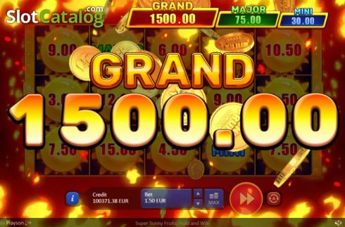 Οθόνη8. Super Sunny Fruits: Hold and Win Κουλοχέρης