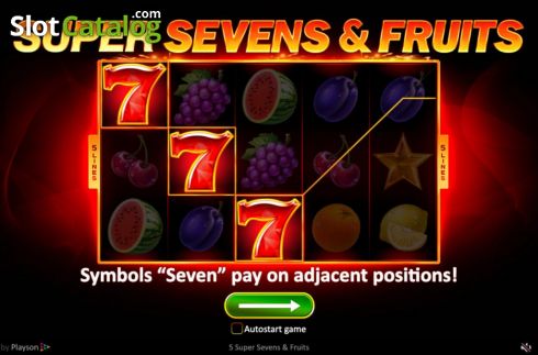 Οθόνη2. 5 Super Sevens & Fruits Κουλοχέρης
