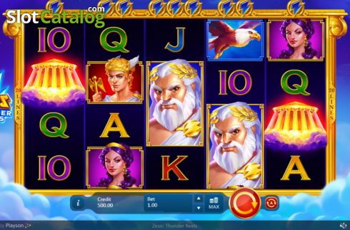 Οθόνη2. Zeus: Thunder Reels Κουλοχέρης