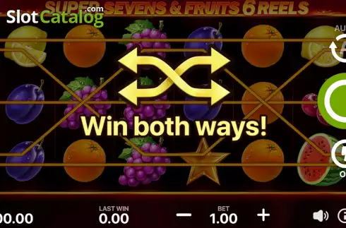 Οθόνη3. 5 Super Sevens and Fruits: 6 Reels Κουλοχέρης