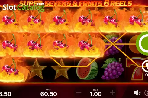 Οθόνη5. 5 Super Sevens and Fruits: 6 Reels Κουλοχέρης