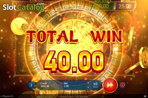 Οθόνη7. Divine Dragon: Hold and Win Κουλοχέρης 