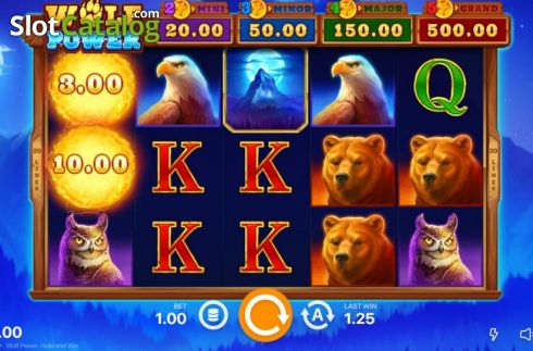 Οθόνη2. Wolf Power: Hold and Win Κουλοχέρης