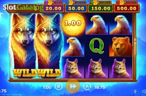 Οθόνη7. Wolf Power: Hold and Win Κουλοχέρης