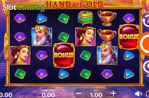 Οθόνη3. Hand of Gold Κουλοχέρης