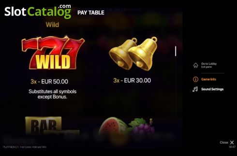 Οθόνη8. Hot Coins Hold and Win Κουλοχέρης 