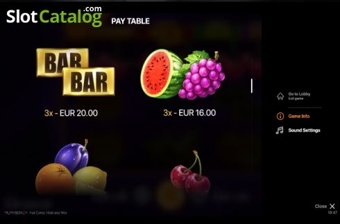 Οθόνη9. Hot Coins Hold and Win Κουλοχέρης 