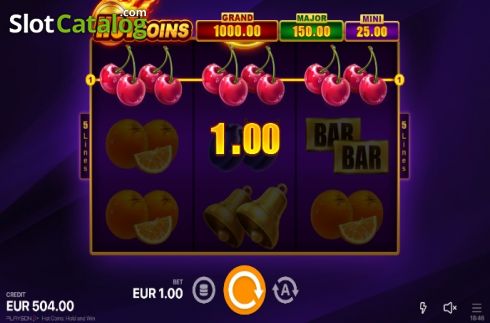 Οθόνη6. Hot Coins Hold and Win Κουλοχέρης 