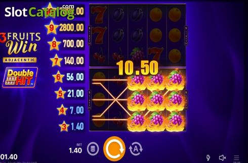 Οθόνη4. 3 Fruits Win Double Hit Κουλοχέρης