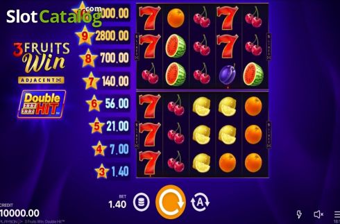 Οθόνη2. 3 Fruits Win Double Hit Κουλοχέρης
