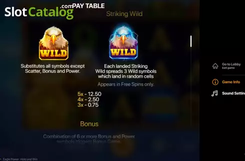 Οθόνη8. Eagle Power Hold and Win Κουλοχέρης