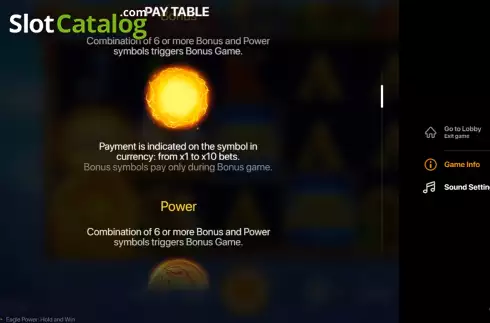 Οθόνη9. Eagle Power Hold and Win Κουλοχέρης