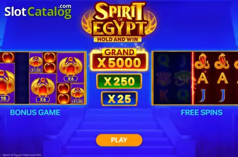 Οθόνη2. Spirit of Egypt Hold and Win Κουλοχέρης