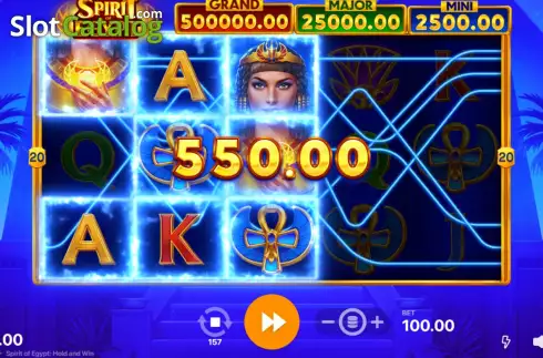 Οθόνη4. Spirit of Egypt Hold and Win Κουλοχέρης