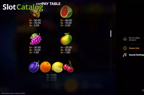 Οθόνη9. Rich Diamonds Hold and Win Κουλοχέρης