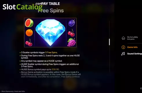 Οθόνη6. Rich Diamonds Hold and Win Κουλοχέρης