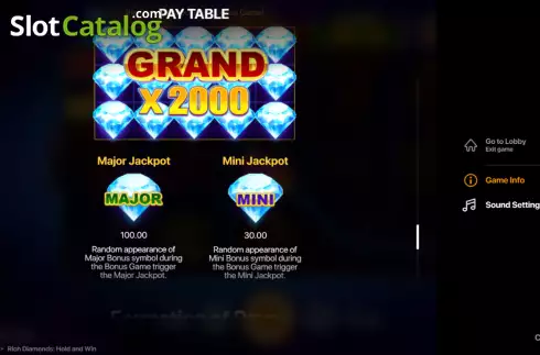 Οθόνη8. Rich Diamonds Hold and Win Κουλοχέρης