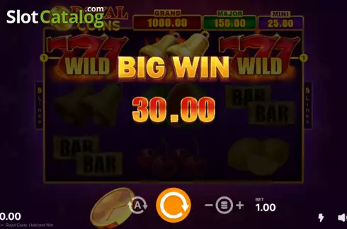 Οθόνη5. Royal Coins Hold and Win Κουλοχέρης