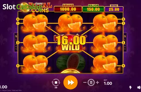 Οθόνη6. Royal Coins Hold and Win Κουλοχέρης