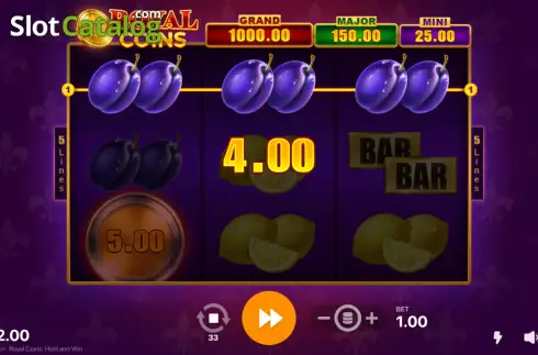 Οθόνη7. Royal Coins Hold and Win Κουλοχέρης