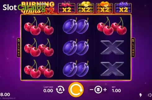 Οθόνη2. Burning Wins x2 Κουλοχέρης