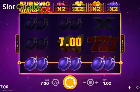 Οθόνη3. Burning Wins x2 Κουλοχέρης