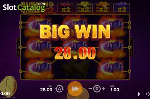 Οθόνη4. Burning Wins x2 Κουλοχέρης