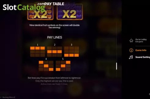 Οθόνη8. Burning Wins x2 Κουλοχέρης