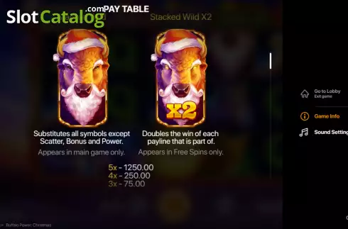 Οθόνη5. Buffalo Power Christmas Κουλοχέρης