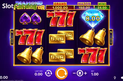 Οθόνη3. Diamond Fortunator Hold and Win Κουλοχέρης 