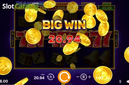 Οθόνη5. Diamond Fortunator Hold and Win Κουλοχέρης 