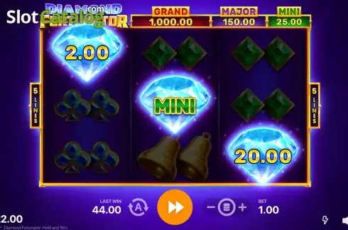 Οθόνη6. Diamond Fortunator Hold and Win Κουλοχέρης 