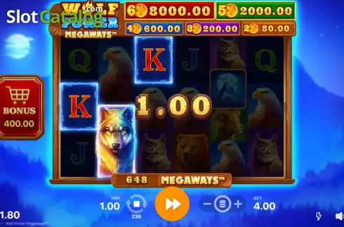 Οθόνη4. Wolf Power Megaways Κουλοχέρης
