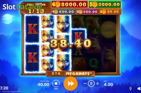 Οθόνη8. Wolf Power Megaways Κουλοχέρης