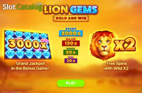 Οθόνη2. Lion Gems: Hold and Win Κουλοχέρης