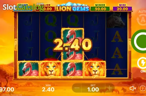 Οθόνη4. Lion Gems: Hold and Win Κουλοχέρης
