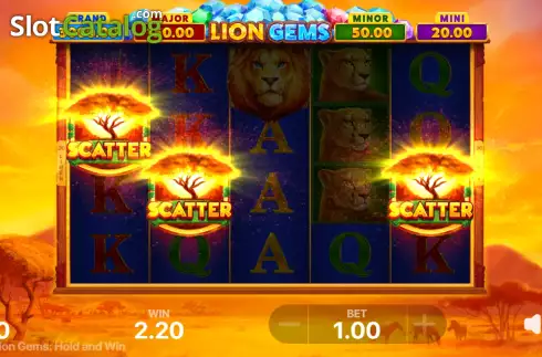 Οθόνη6. Lion Gems: Hold and Win Κουλοχέρης