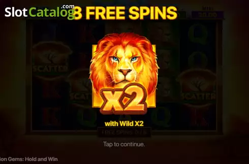 Οθόνη7. Lion Gems: Hold and Win Κουλοχέρης