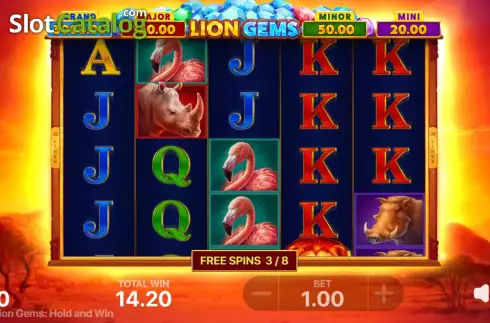 Οθόνη8. Lion Gems: Hold and Win Κουλοχέρης