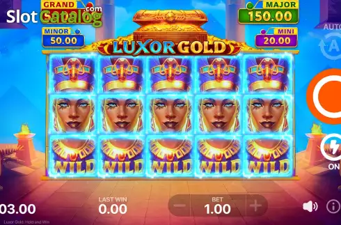 Οθόνη6. Luxor Gold Hold and Win Κουλοχέρης