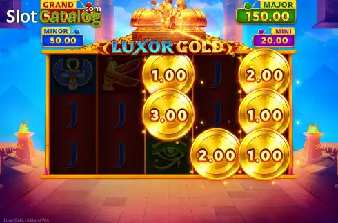 Οθόνη8. Luxor Gold Hold and Win Κουλοχέρης