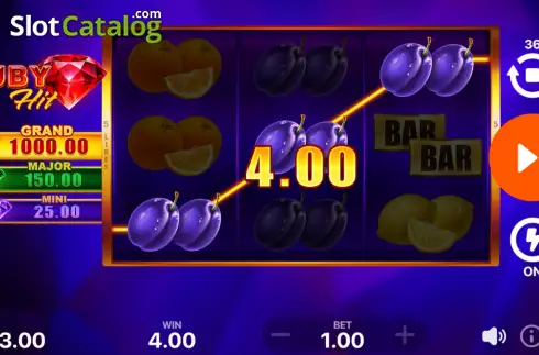 Οθόνη5. Ruby Hit: Hold and Win Κουλοχέρης