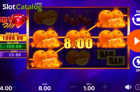 Οθόνη6. Ruby Hit: Hold and Win Κουλοχέρης
