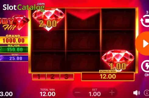 Οθόνη8. Ruby Hit: Hold and Win Κουλοχέρης
