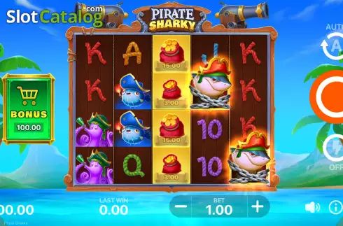 Οθόνη3. Pirate Sharky Κουλοχέρης