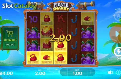 Οθόνη5. Pirate Sharky Κουλοχέρης
