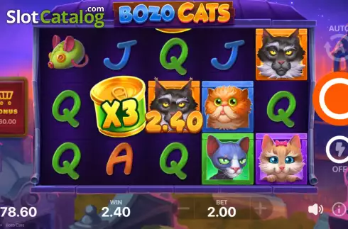 Οθόνη4. Bozo Cats Κουλοχέρης
