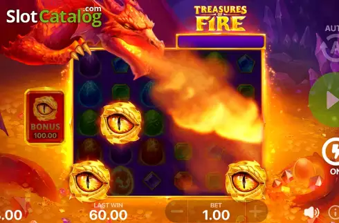 Οθόνη8. Treasures of Fire: Scatter Pays Κουλοχέρης