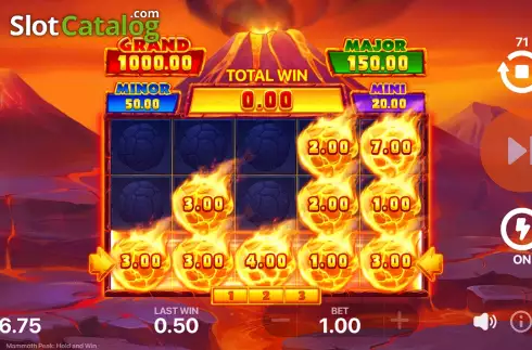 Οθόνη7. Mammoth Peak: Hold and Win Κουλοχέρης